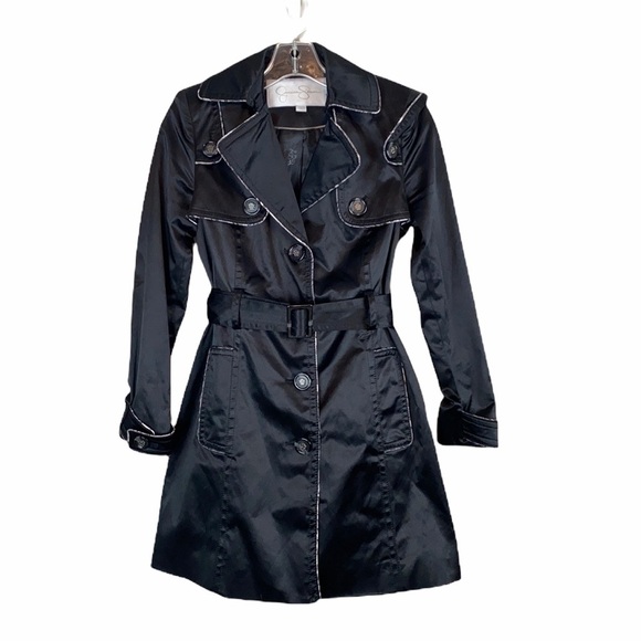 Jessica Simpson Jackets & Blazers - Jessica Simpson Black Trench Coat Size XS